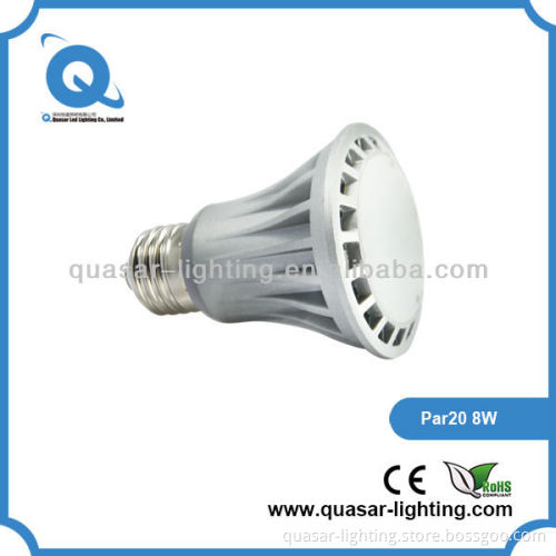 Epistar SMD 8w dimmable led light bulbs par20